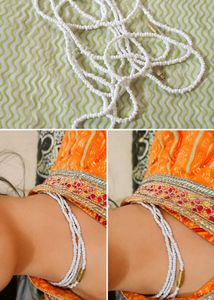 Elegant White Beaded Necklace