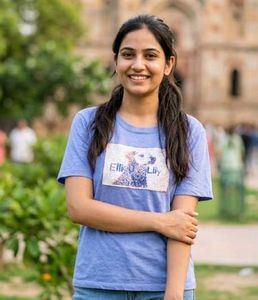 Blue T-Shirt with Sequins