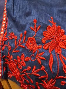 Embroidered Blue kids wear