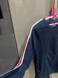 Navy Blue Striped T-Shirt