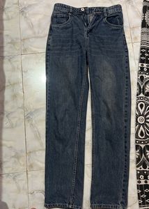 Armani Dark Blue Straight Leg Jeans