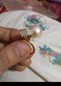 Pearl &amp; Rhinestone Ring