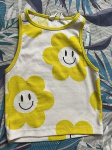 souled store tank top yellow