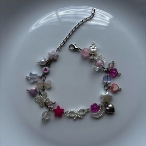 pink bow bracelet