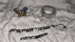 Accessories Pack of 3 bracelets and 1 ha