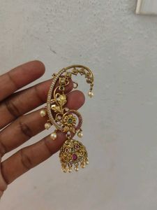 Exquisite Gold Jhumka Earrings