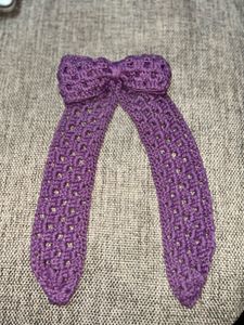 Handmade Crochet Bow Hair Clip