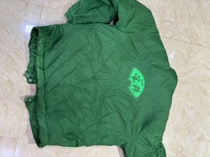 Parrot green winter jacket korean