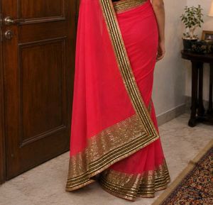 Saree with blouse(34) petticot