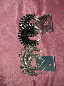Boho Beaded & Chain Hoop Earrings
