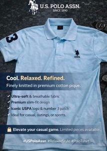 U.S. Polo Assn. Light Blue t shirts