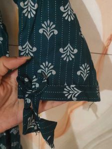 Stylish Teal Printed Kurta