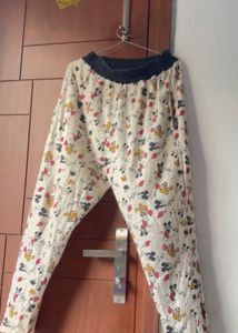 elastic waist Mickey Mouse Pajama Pants