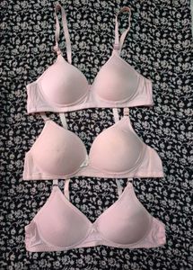 High quality  3 Light Pink Bras