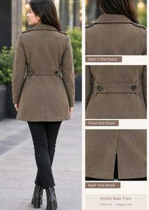 Stylish Double-Breasted Peplum Jacket