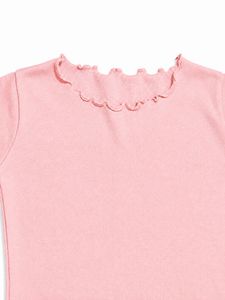 Cute Pink Lettuce Trim T-Shirt