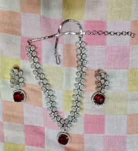 Stunning Red Stone Jewellery Set