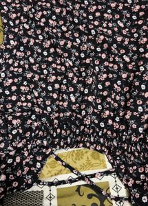 Chic Floral Print Button-Up Dress