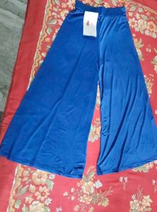 Stylish Blue Lycra Palazzo Pants