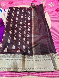 Banarasi brown saree