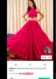 Stunning Pink Lehenga Choli Set ( for prom)