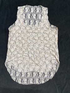 White Lace Halter Top