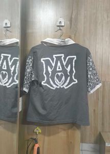 Stylish Grey Polo T-Shirt