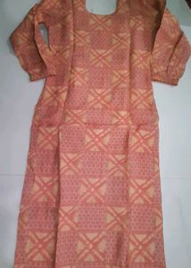 Pink Printed Kurta Set with Dupatta