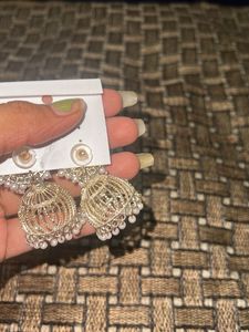 Pearl navratri special jhumke 🤍🤍
