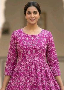 Pretty Print Long Dress for Women