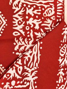 Batik print Bed Cover with pillow covers