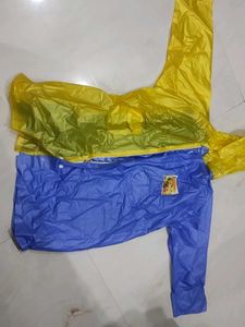 Vintage Rain Suit - Yellow & Blue
