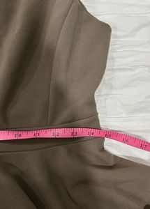 brown backless babydoll top