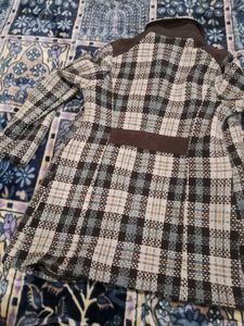 Stylish Plaid Overcoat