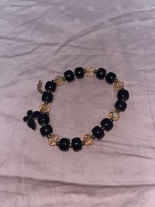 Butterfly Charm Bracelet Black