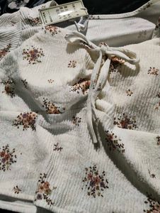 Cute Floral Crop Top