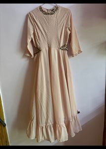 Melange Fit And Flared Dress