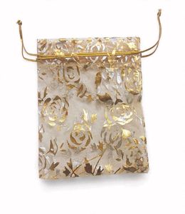 Elegant Floral Drawstring Pouch(15) pouch