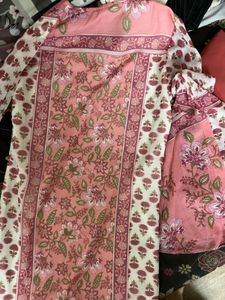 Bebo Pink Floral Print Kurta