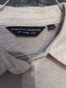 Stylish Peach Button-Up cardigan