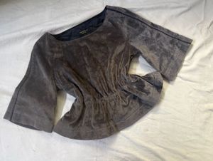 Royal Fur Peplum Top