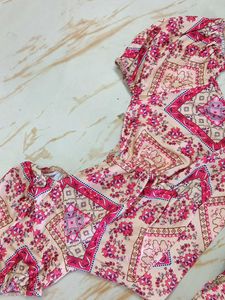 Bust 38 Stylish Printed Co-ord Set for Women