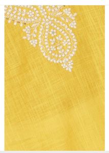 Embroidered Yellow Kurta