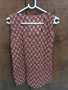 Chic Sleeveless Printed kurta