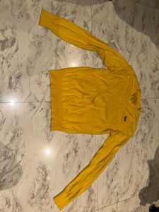 Bright Yellow V-Neck Sweater