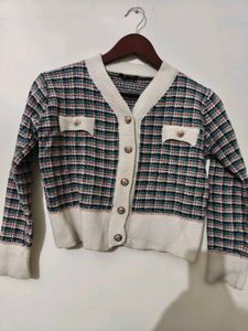 Chic Plaid Cardigan