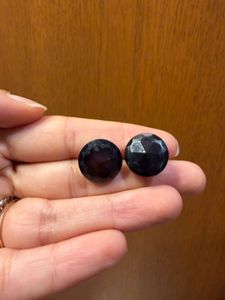 Stunning Dark Gemstone Stud Earrings