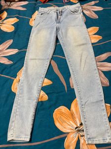 Light Wash High-Waisted Skinny Jeans