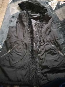 Stylish Black Quilted Vest with Hood