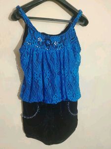 Chic Blue Lace dress